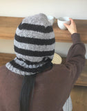 Nubin Stripe Knit Balaclava Hat