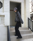 Tana Dot Fluffy Half Snap Button Fleece