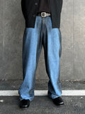 Oil Washed Wide Denim