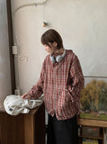 Bellito Check Cotton Over Hood Zip-Up