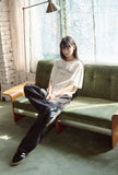 Draw Stitch Embroidered Short Sleeve Tee