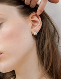 Subni Silver (W) Luciel Onyx Earrings