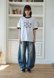 Cats Music Ringer Short Sleeve Tee