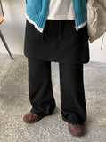 [BAONHAUS] Levan Banding Layered Skirt Pants