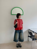 [unisex] Mitt Washing Bermuda Denim Pants