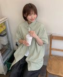 [BAONHAUS] Jubro Summer Check Over Short Sleeve Shirt