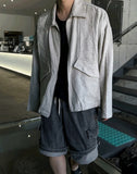 Linen bomber summer jacket