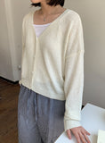 Wooya Summer Boucle Loose Cardigan