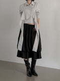 Robe Nylon Knot Crop Shirt