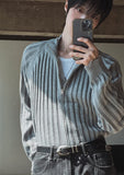 Todd Rib Knit Zip-up