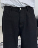 Eto Wide Black Cotton Pants