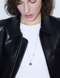 Nova Silver (C) Ball Tag Long Necklace