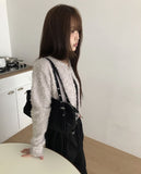 Ritu Button Crewneck Fur Cardigan