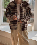 Luboy Striped Crop Cardigan