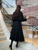 Riffel Cape Flare Long Coat