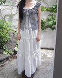 Mumon Check Sleeveless Blouse