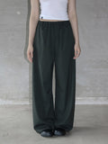 [mnem] Easy Stripe Wide Pants