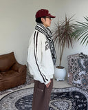 Paz V-neck embroidery sweatshirt