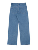 Lantic Semi-Wide Denim Pants