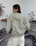 Davi Nylon Check Windbreaker