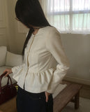 Ferran Wool Frill Tweed Jacket