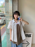 Cubibi Roll-up Stripe Over Shirt