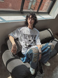 Funky Damage Wide Denim Pants