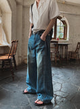 Twel Vintage Washed Denim Pants
