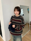 [unisex] Koiti Color Matching Stripe Over Knit