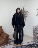 Eldi Fold Damage Denim Pants