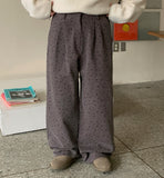 Sannos Flower Pintuck Cotton Pants