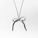 Porunch Silver Ribbon Necklace