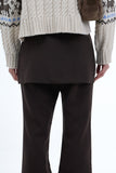 Ruffie Skirt Brushed Trousers