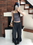 Earf Wave Shirred Nylon Pants