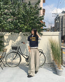 Tand 1980 Layered Cropped Short-Sleeved Knitwear