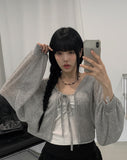 [A/M] Sea Strap Summer Bolero Cardigan