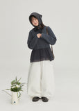 [BAONHAUS] Okone cut cotton wide balloon pants