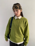 Kirkleb Raglan Color Round Knit