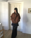 Mober Suede Blouson Jacket Jumper