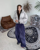 Kenny Velour Pintuck Banding Pants