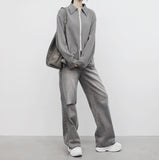 Porine Two-Way String Zip-Up