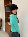 Hipan Round Crop Long Sleeve Tee