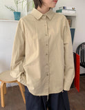 Covendi Shoulder Pintuck Cotton Over Shirt