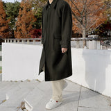 Quad wool balmacan coat