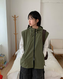 [Unisex] Colline Layered Nylon Hood Vest