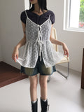 Frit Washing Short Denim Shorts