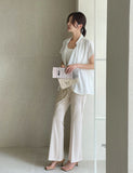 Blond Shawl Collar Open Cardigan Jacket