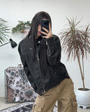 Azen Track Leather Jacket