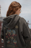 [2-WAY] Ear Stand Pigment Hood Zip-Up