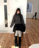 Obin Double Button Collar Knit Cardigan